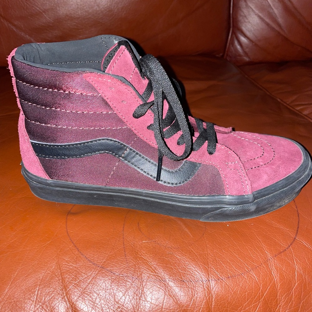 Burgundy vans